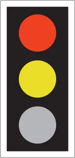 RED AND AMBER also means ‘Stop’. Do not pass through or start until GREEN shows