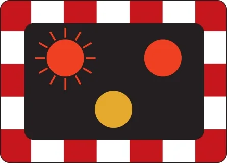 Alternately flashing red lights mean YOU MUST STOP