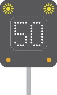 Temporary maximum speed advised