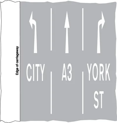 Indication of traffic lanes