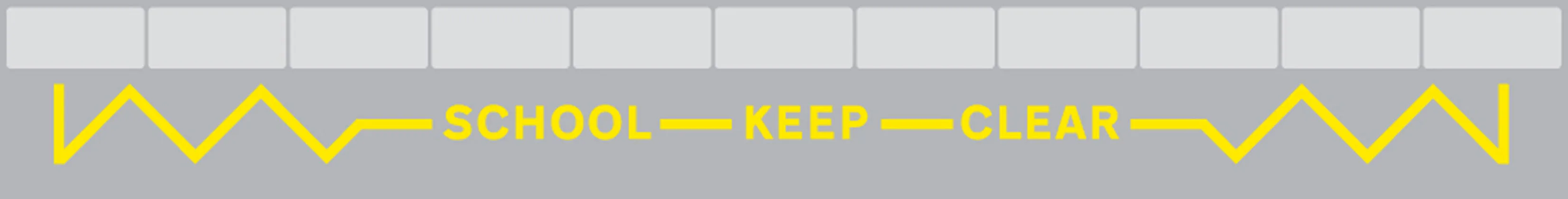 Keep entrance clear of stationary vehicles, even if picking up or setting down children