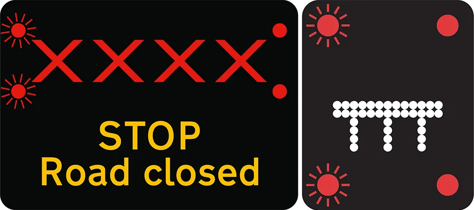 Rule 258: signals and signs indicating lane closures