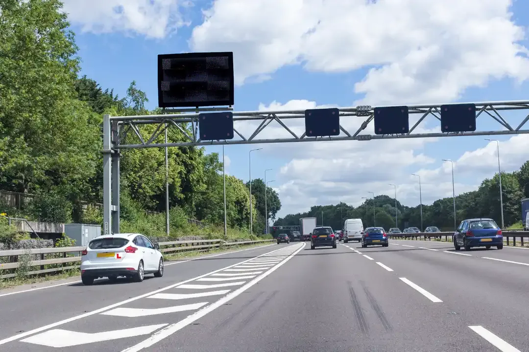 Illustration for the question: You're teaching a student to join a motorway. Why is it important that they make full use of the slip road?