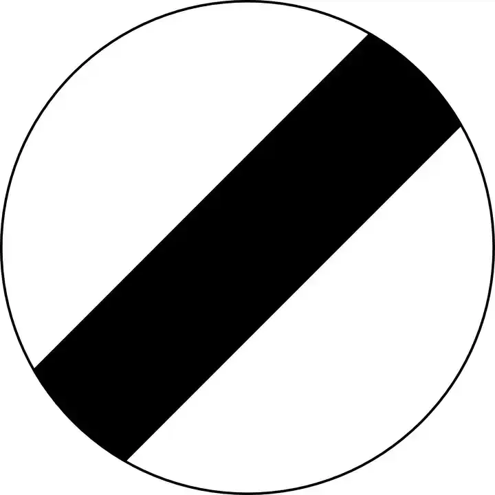 Illustration for the question: You're driving a lorry with a maximum authorised mass of 38 tonnes on a single carriageway road in England. What's the speed limit for your vehicle after passing this sign?