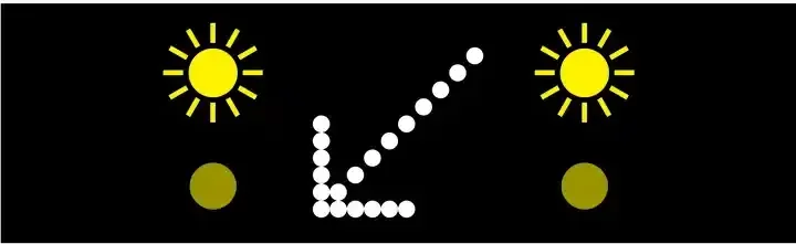 Illustration for the question: You're driving in the right-hand lane on a three-lane motorway. What should you do when you see this sign?