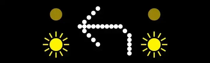 Illustration for the question: What does it mean if you see this signal on the motorway?