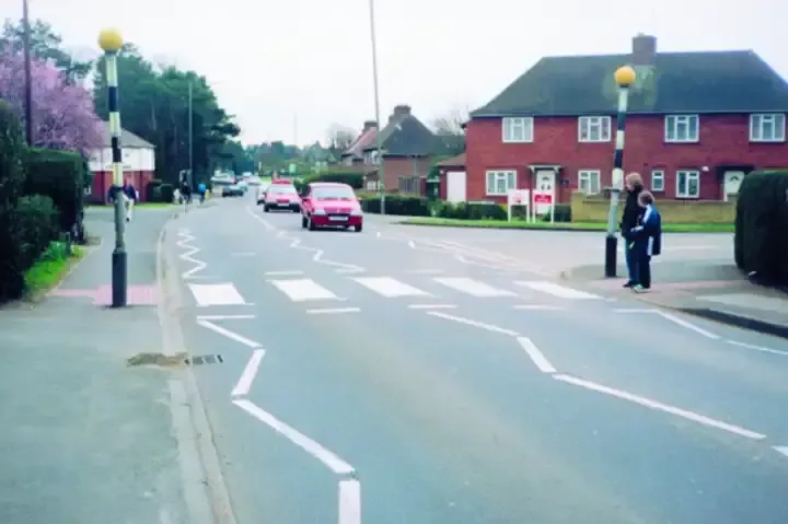 Illustration for the question: What should you do when you're approaching this crossing?