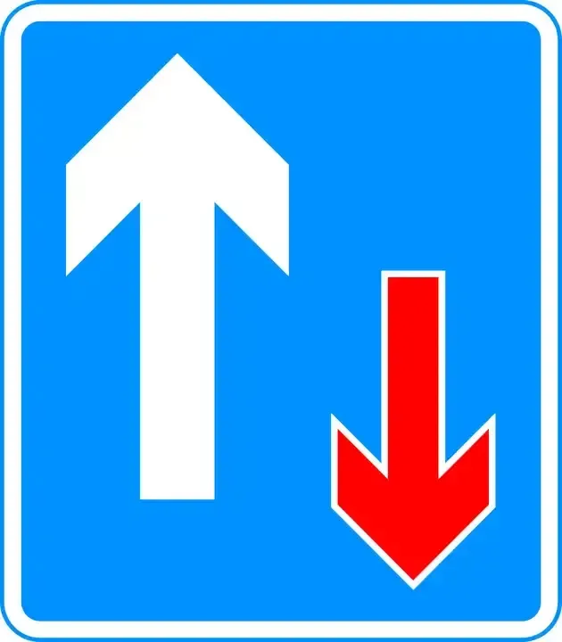 Illustration for the question: What's the meaning of this traffic sign?