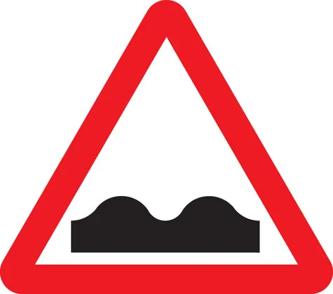 Uneven road