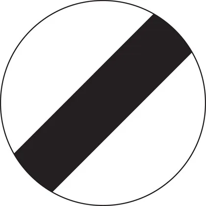 National speed limit applies
