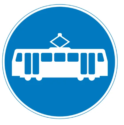 Trams only